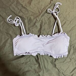 Ruffled Lilac Bathing Suit Top